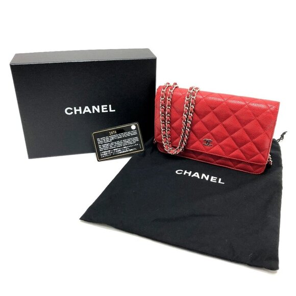 CHANEL AP0250 CC CC Mark Classic Chain Wallet Crossbody Bag Shoulder Bag - Picture 1 of 11